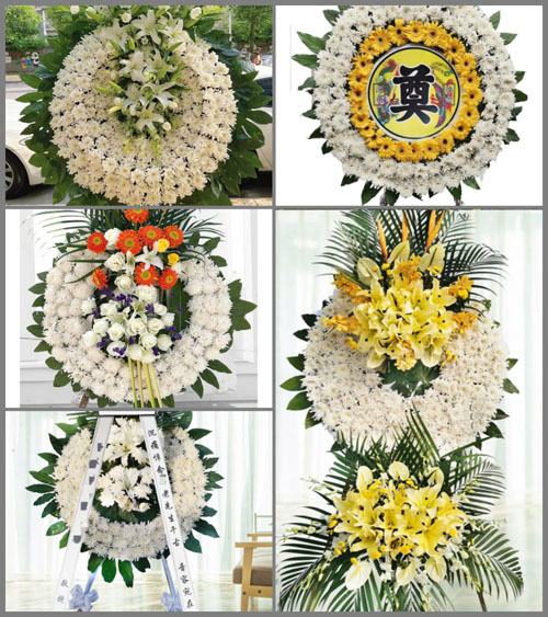 湖南永州祁阳县文富市镇联江村花圈速递